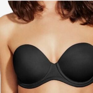 Wacoal 38C Black Strapless Underwire Bra 854119